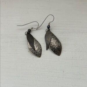 Elegant Silver Leaf Earrings